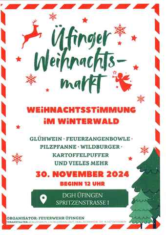 Flyer Weihnachtsmarkt 2024